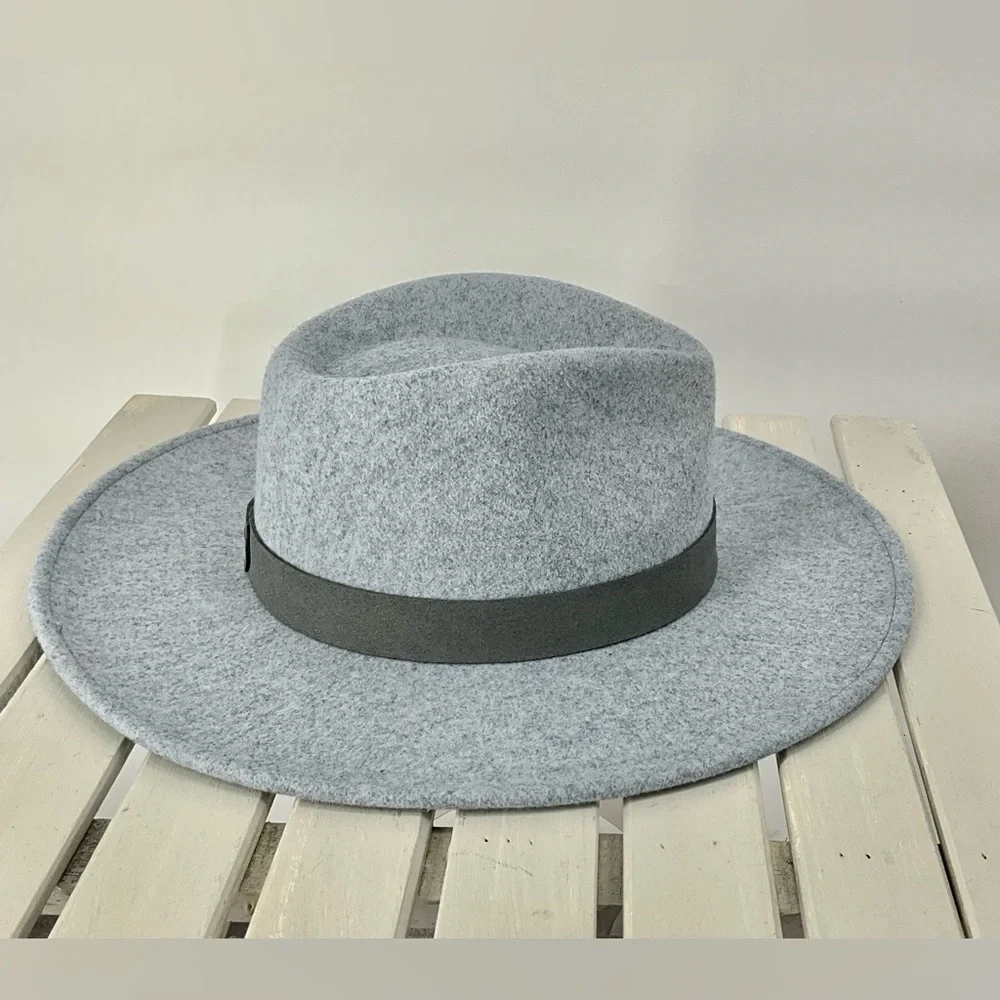 Scala Gray Hat with Black Band Fedora Panama - Picture 1 of 3